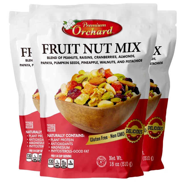 Fruit & Nut Mix, Three Bags · 3 × 18 oz